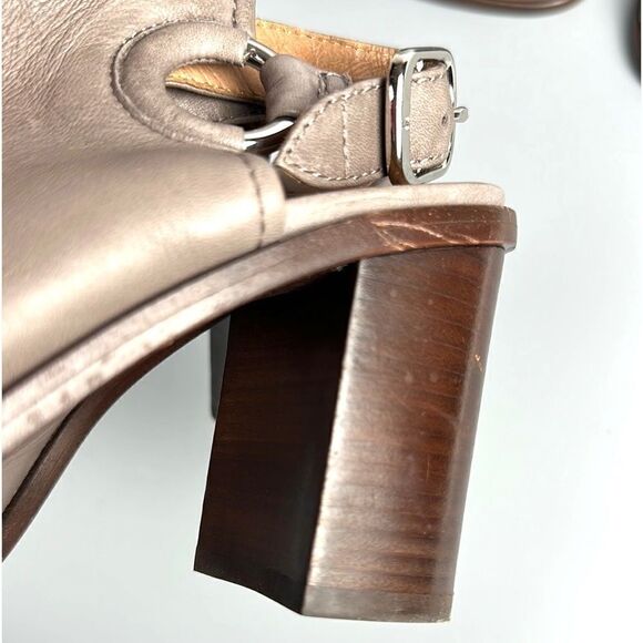 Frye Delaney Harness Leather Slingback High Heel Peep Toe Sandals US 7 - Picture 15 of 15